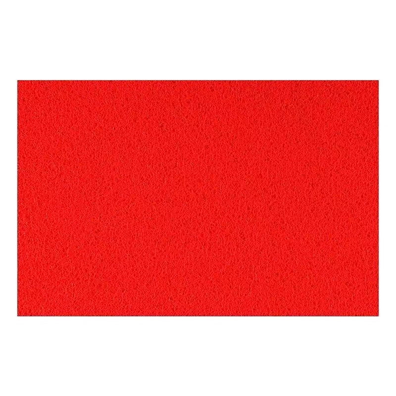 Crveni prilagodljivi plastični tepih s petljama, vodootporan, antislip, za ulaz i kuhinju