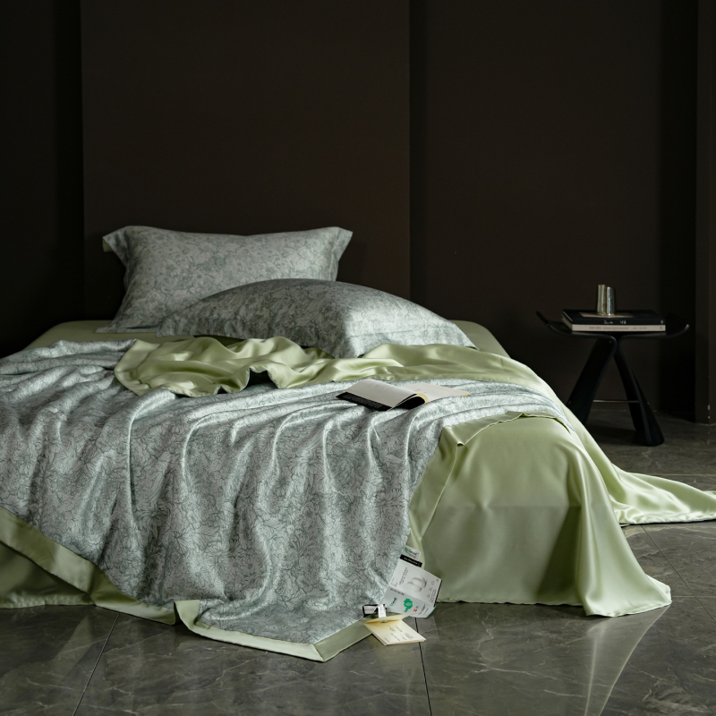 Veličanstven ljetni komplet posteljine od 60S svile Mulberry, 4 dijela, hladna Ice Silk deka, lagani ljetni pokrivač