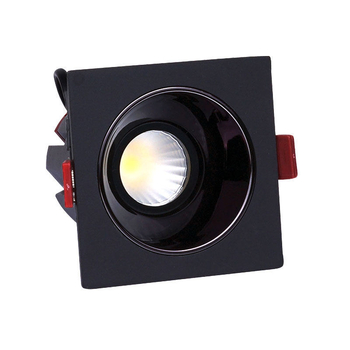 DALI Πρωτόκολλο, εντοιχιζόμενο LED downlight με μια κεφαλή, αντιθαμβωτικό, 7W–12W, οπή 75 mm, σχάρα 75 mm