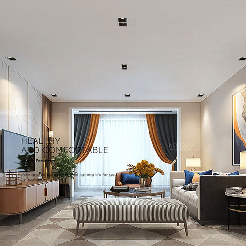 DALI Πρωτόκολλο, εντοιχιζόμενο LED downlight με μια κεφαλή, αντιθαμβωτικό, 7W–12W, οπή 75 mm, σχάρα 75 mm