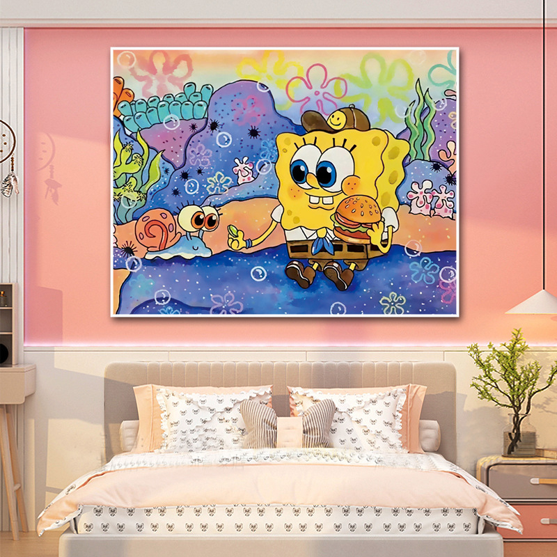 Mona Lisa SpongeBob keresztszemes készlet, 11-count vászon, cartoon