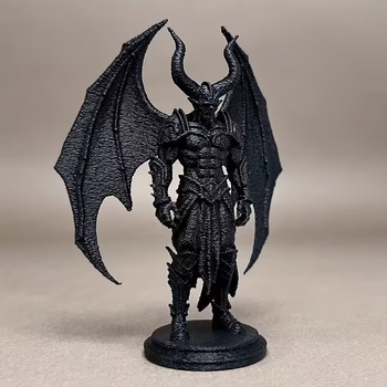 3D nyomtatott démon-ángyal szobor – kreatív otthoni dekoráció és ajándék