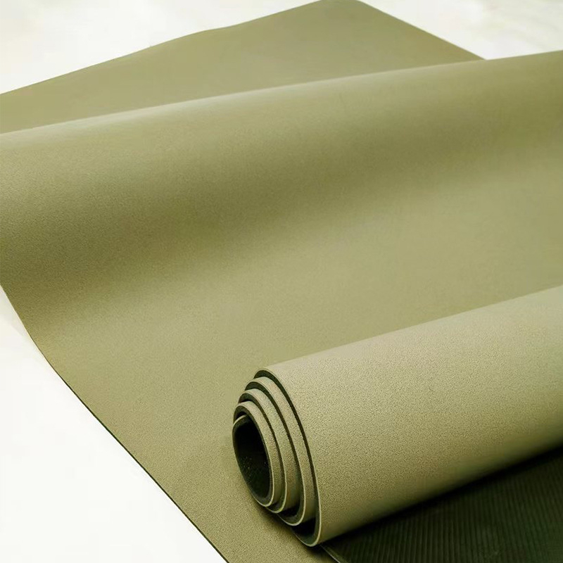Στρώμα γιόγόα 5 mm, διευρυμένο και διπλής όψης αντιολισθητικό για ασκήσεις με σκοινί, PU και φυσικός καουτσούκ, διαστάσεις 185×66 cm