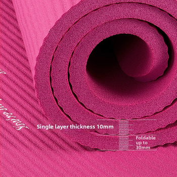 Ματ γιόγκα 183 cm × 61 cm για αρχάριους, πάχος 10/15/20 mm, γυμναστικό στρώμα με απορρόφηση κραδασμών