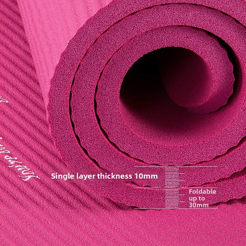 Ματ γιόγκα 183 cm × 61 cm για αρχάριους, πάχος 10/15/20 mm, γυμναστικό στρώμα με απορρόφηση κραδασμών