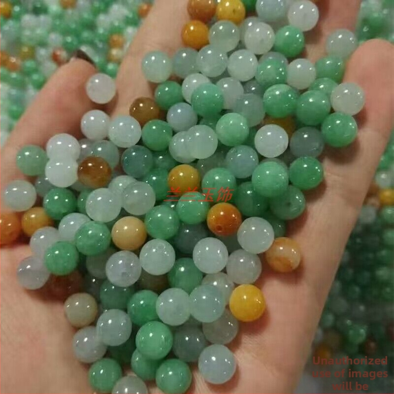 Prirodne jadeitne perle, A-klasa, ledeno prozirne, okrugle 12 mm, za DIY nakit – komponenti za narukvicu i ogrlicu