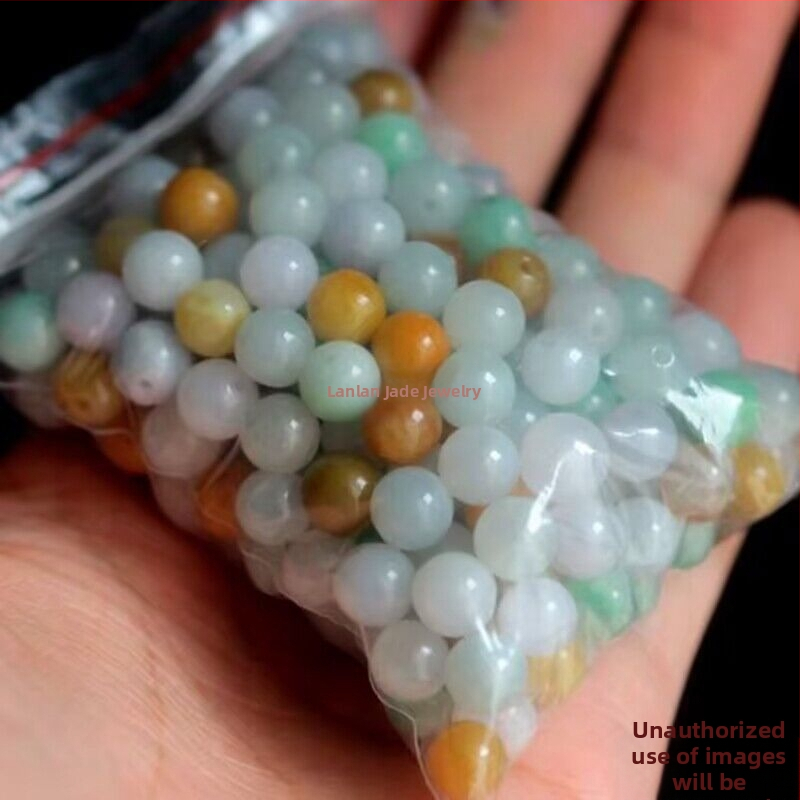 Prirodne jadeitne perle, A-klasa, ledeno prozirne, okrugle 12 mm, za DIY nakit – komponenti za narukvicu i ogrlicu