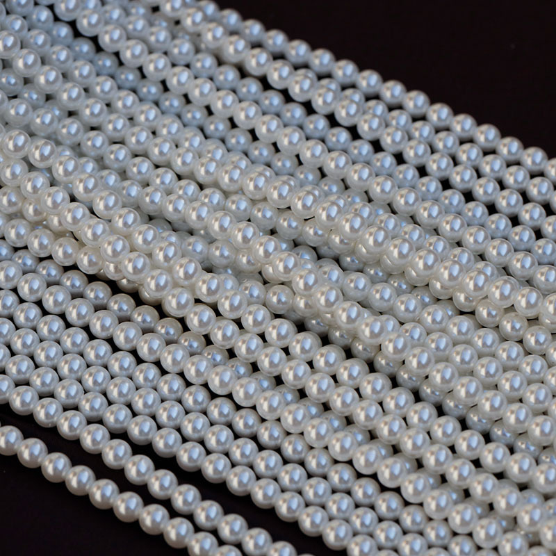 Nanyang bijele školjke perle 2-10 mm za DIY narukvice i naušnice