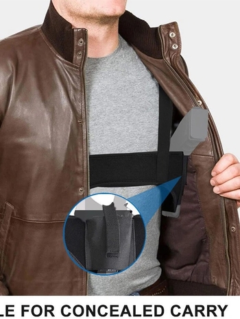 Husă pistol unisex cu curea elastică de talie — crossbody, acces discret