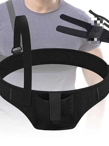 Husă pistol unisex cu curea elastică de talie — crossbody, acces discret