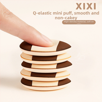 Xixi mini sminkszivacs csepp alakú, concealer, száraz és nedves kettős használat, kompakt és könnyen hordozható.