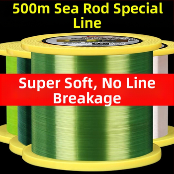 Chu Yu 500 m linie principală din nylon, ultra-moale, cu rezistență înaltă, pentru undițe de mare și aruncare cu năluci