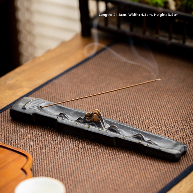 Keramická zenová kadidelnica na domáce použitie, ozdobný držiak na vonné tyčinky