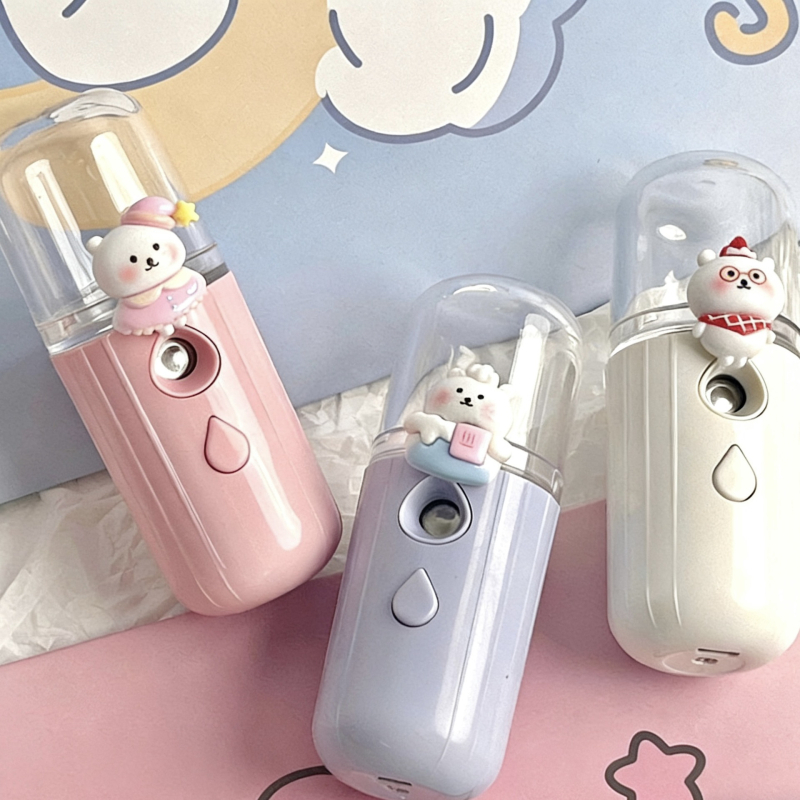 Nyári hidratáló permetező készülék, kézben tartható, USB-ről tölthető, hidratáló köd, szivárgás elleni védelem