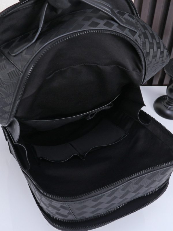 W Baolong rucsac pentru bărbați, stil european-american, piele de primă calitate, rucsac minimalist casual de afaceri pentru laptop de 8 inch