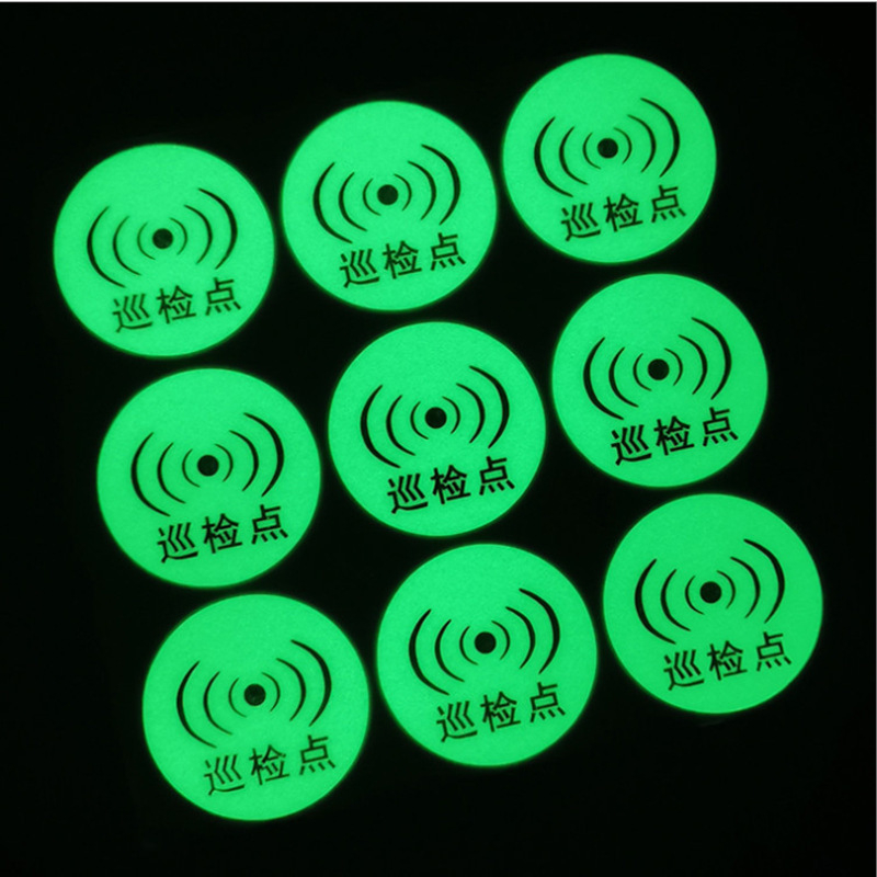 Kemi Glow-in-the-Dark oznaka točke patroliranja, svjetlozelena samoljepljiva naljepnica za provjere, stroj za drobljenje papira