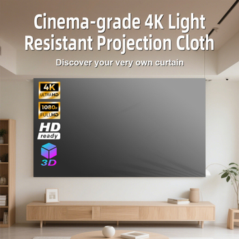 4K μεταλλική οθόνη προβολέα με αντιανακλαστικό φινίρισμα, 100/120 ίντσες, HD 3D, κινηματογραφικού επιπέδου