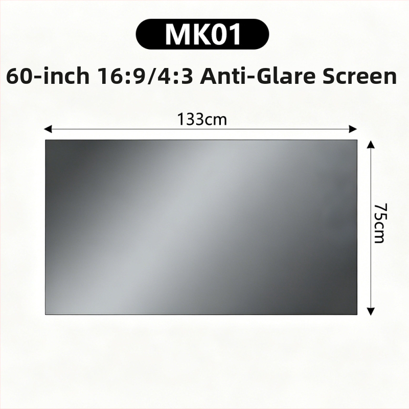 4K μεταλλική οθόνη προβολέα με αντιανακλαστικό φινίρισμα, 100/120 ίντσες, HD 3D, κινηματογραφικού επιπέδου