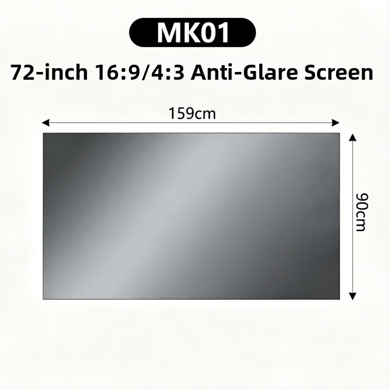 4K μεταλλική οθόνη προβολέα με αντιανακλαστικό φινίρισμα, 100/120 ίντσες, HD 3D, κινηματογραφικού επιπέδου
