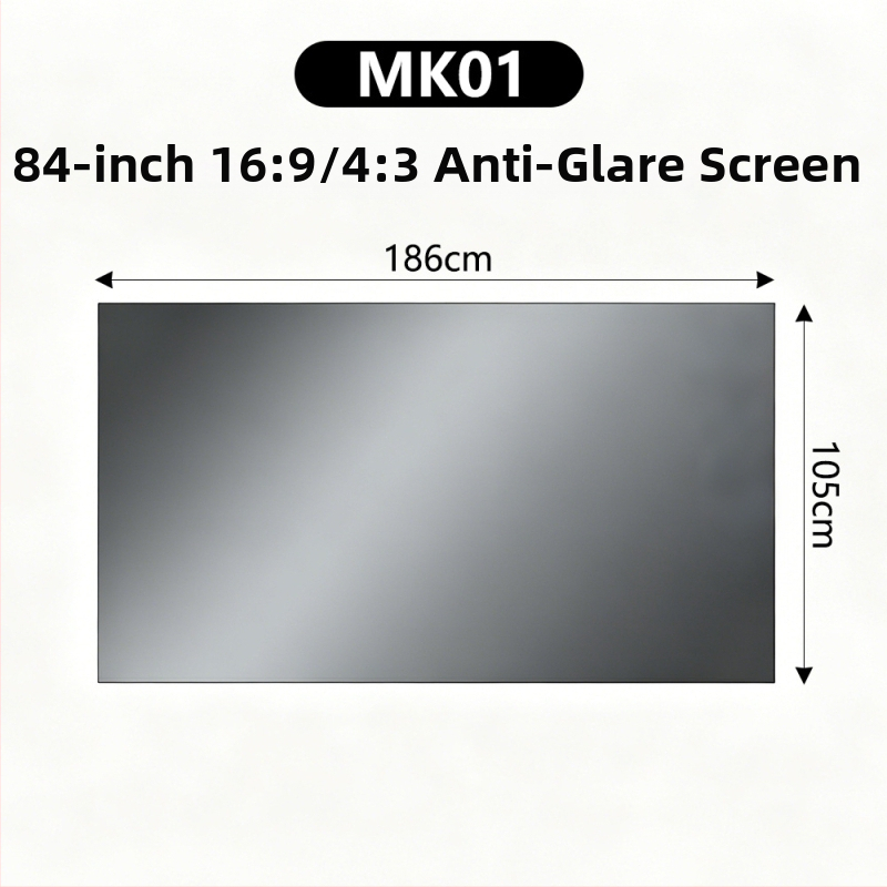 4K μεταλλική οθόνη προβολέα με αντιανακλαστικό φινίρισμα, 100/120 ίντσες, HD 3D, κινηματογραφικού επιπέδου