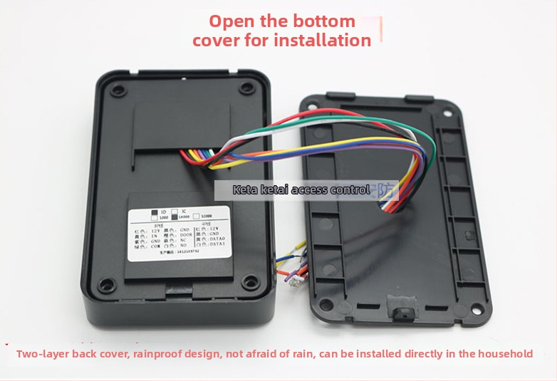 ID+IC kettős frekvenciájú beléptető egység lakóközösségi kapukhoz, USB adatok letöltése, jelenlét nyilvántartó modul.