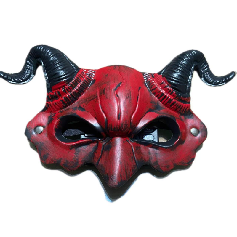 Maska polovice lica s rogom đavla za Halloween i cosplay