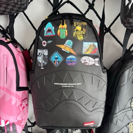 SG Shark Mouth ruksak s dvostrukim ramenima, grafiti dizajn sa sprejem, velika kapaciteta, torba za laptop i školu