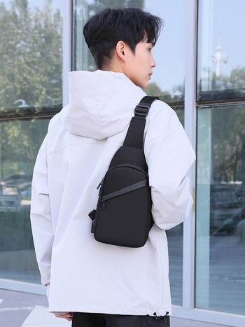 Muška crossbody torba, casual minimalistički dizajn, unisex, modern i svestran, za 8-inčni laptop