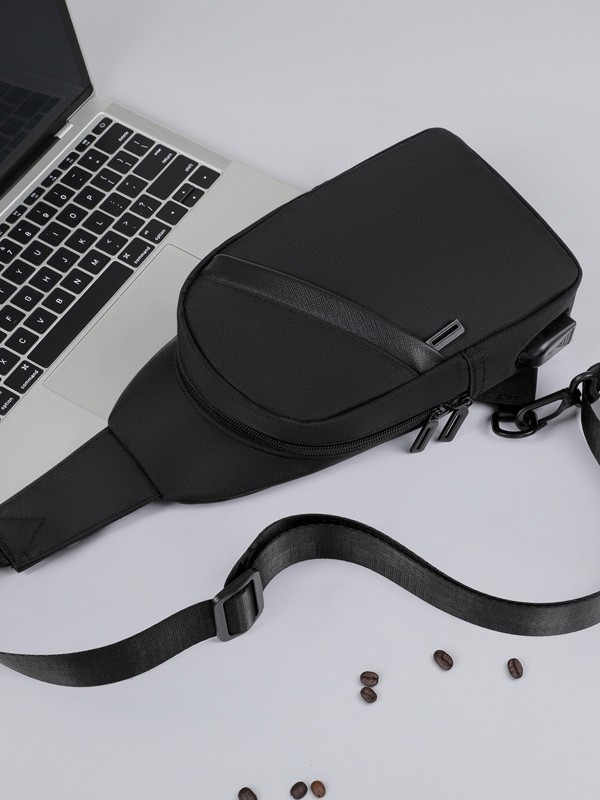Muška crossbody torba, casual minimalistički dizajn, unisex, modern i svestran, za 8-inčni laptop