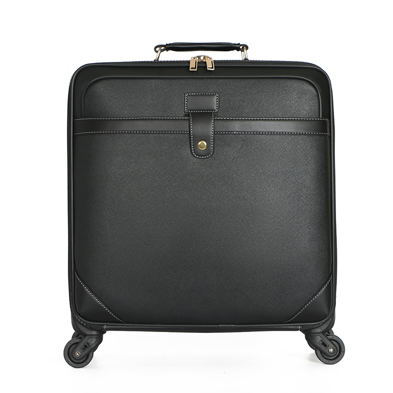 Valiză cu roți din țesătură Oxford, 18 inch, cu lacăt de combinație, pentru călătorii de afaceri