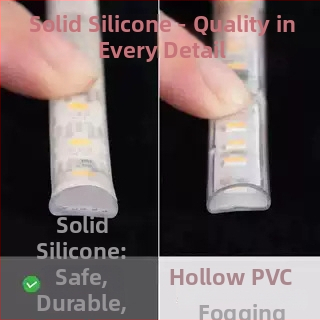 220V Ultra svijetla LED traka za vanjske vodootporne zidove, zlatno-žuta svjetlost, mekano osvjetljenje