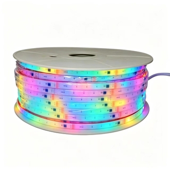 RGB tekuća svjetlosna svitka s učinkom tečenja, 24V niskonaponska, silikon vodootporna vanjska fleksibilna LED traka za barove i prostore zabave