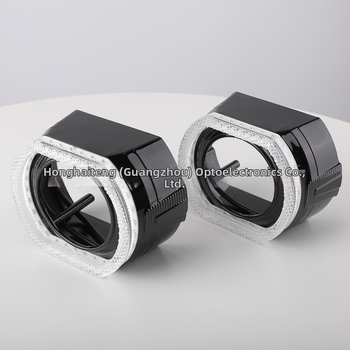 2,5 hüvelykes egy darab dekoratív színes Pegasus Angel Eye LED fényszóró, beépített árnyékolóval és Bluetooth-lencsével