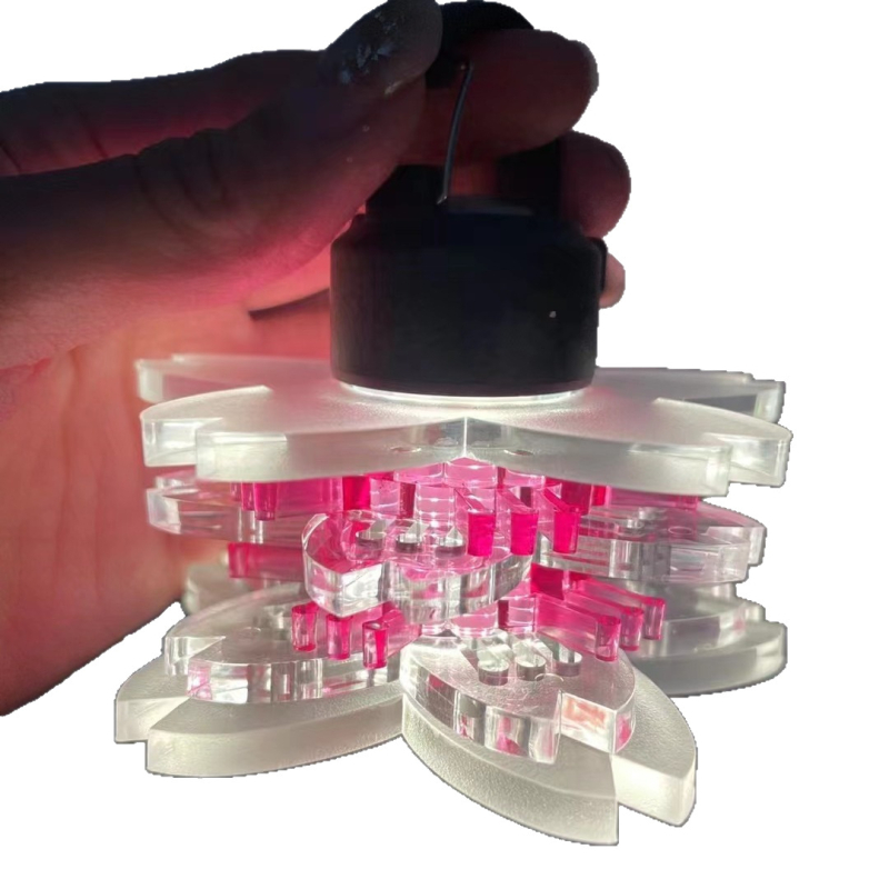 Vanjska ML4 kamp lamp s abažurom sakura cvijeta, LED ružičasta