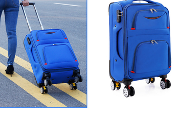 Valiză din material Oxford, 28 inch, cu roți universale, lacăt cu cod de 24 cifre, durabilă și impermeabilă, bagaj de cabină pentru călătorii