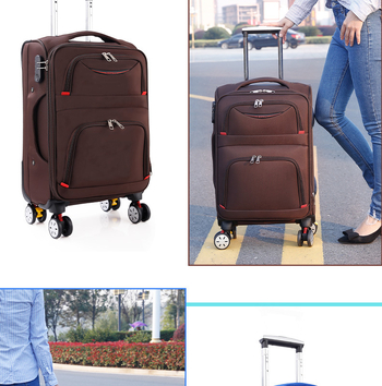 Valiză din material Oxford, 28 inch, cu roți universale, lacăt cu cod de 24 cifre, durabilă și impermeabilă, bagaj de cabină pentru călătorii
