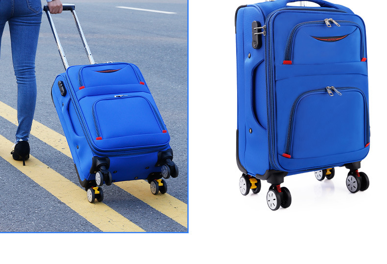 Valiză din material Oxford, 28 inch, cu roți universale, lacăt cu cod de 24 cifre, durabilă și impermeabilă, bagaj de cabină pentru călătorii