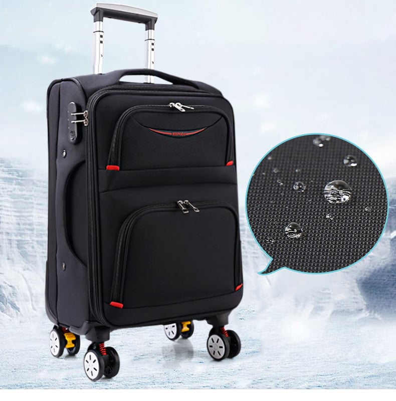 Valiză din material Oxford, 28 inch, cu roți universale, lacăt cu cod de 24 cifre, durabilă și impermeabilă, bagaj de cabină pentru călătorii