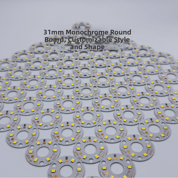 2835 LED, κυκλική λωρίδα LED με σκληρή πλακέτα, 31 mm, για βιτρίνες, καλλυντικά καθρέφτες, κοσμήματα και ντουλάπια κρασιού