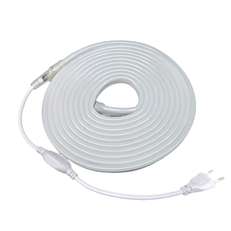 Fleksibilna LED neonska traka, vodootporna COB, jednostrana, 9W/m, 120 LED 2835, 180° snop, dimmabilna, vijek 50.000 h, veličina 15×15 mm