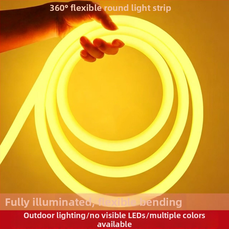 Flexibilný LED pásik, vonkajšie kruhové 360°, vodeodolné ambientné osvetlenie pre reklamu