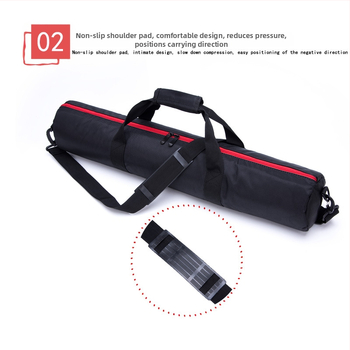 Nylon vízálló és ütésálló kamera- és tripod-táska, kompatibil sliderrel és fényállvánnyal
