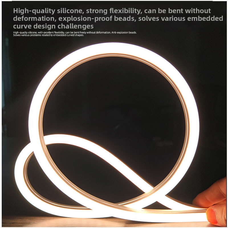 LED neonska traka niskog napona 12V/24V, 2835 čip, ugrađena cijev, vodootporna za vanjsku upotrebu, trostruko osvjetljenje