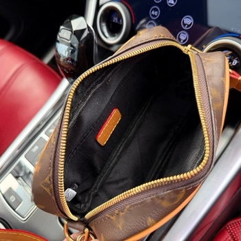 Muška torba za kameru s crossbody remenom, 8 inča, prirodna bikovska koža, lagana
