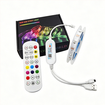 WiFi Bluetooth LED trak set, 5V niski napon, rezanje po dužini, ambijentalno osvjetljenje spavaće sobe, kućni dekorativni RGB trak
