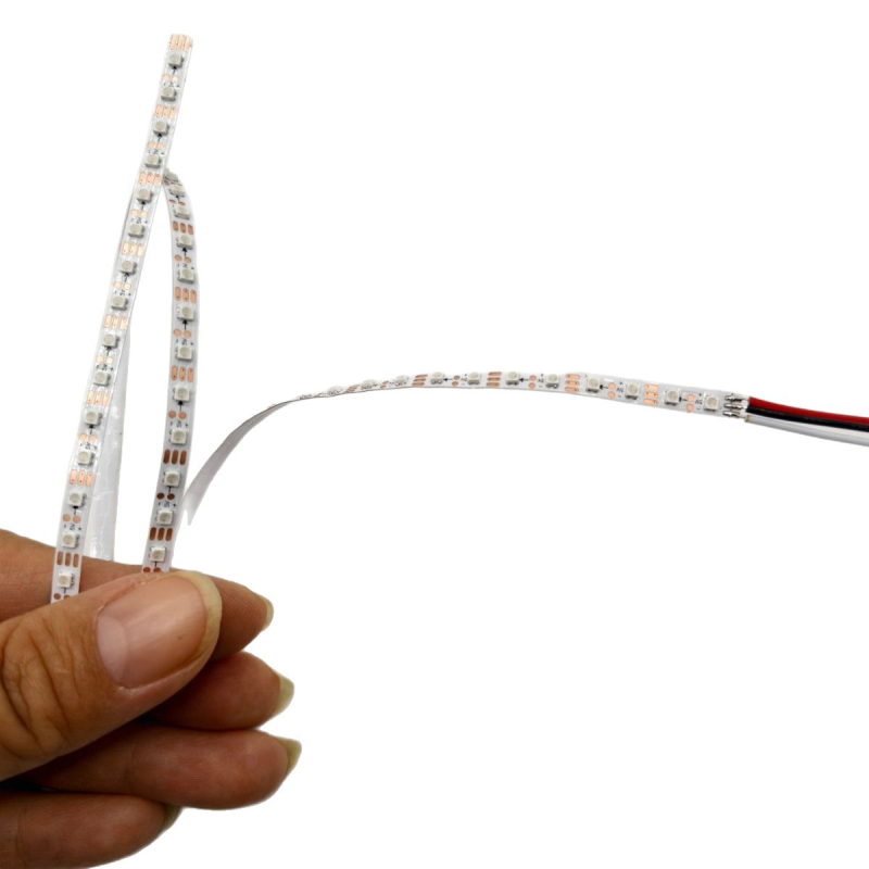LED traka za ambijentalno osvjetljenje za naglašavanje ljepote, uska ploča, 2020/2121SMD, tekući svjetlosni efekti, DIY programiranje WS2812B