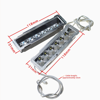 DC12V LED világítás páraelszívóhoz, téglalap alakú, lámpabúrával