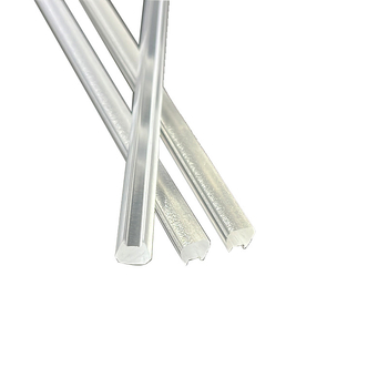 60°-os mattított extrudált optikai lencse LED-lineáris világításhoz gardróbban