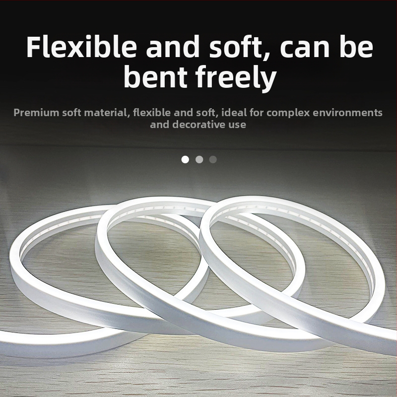 5V silikonski fleksibilni LED neonski trak s USB-om i kućištem za baterije, prekidač, za ogledalo za šminkanje, vodootporno ambijentalno linearno svjetlo
