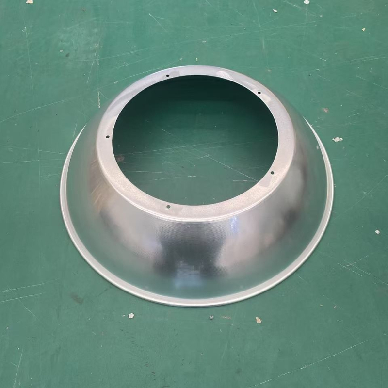 Prilagođeni industrijski i rudarski abažur — puni promjer, oblikovanje i spin oblikovanje, materijali: željezo, aluminij, nehrđajući čelik